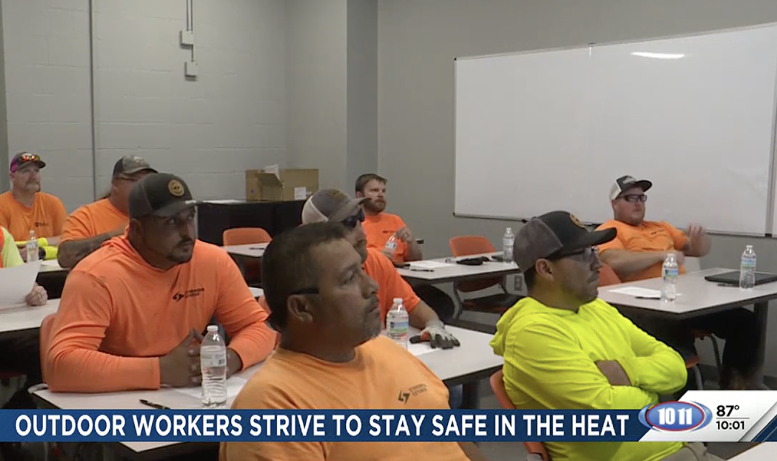 Stonebrook Workers Staying Safe in the Heat